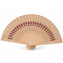 Evantai decorativ din lemn cu motive florale
